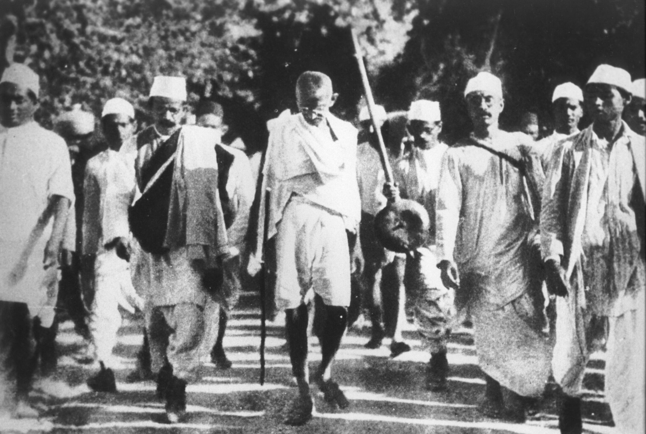 Gandhi at the Salt Marches