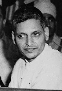 Godse at his trial for the murder of Mahatma Gandhi in 1948