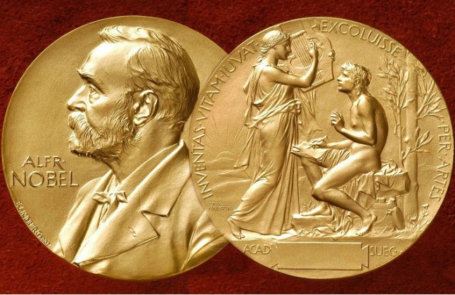 Nobel prize in literature gold coin